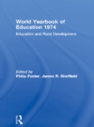 World Yearbook of Education 1974 : Education and Rural Development - eBook