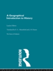 A Geographical Introduction to History - eBook