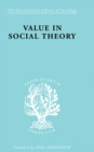Value in Social Theory - eBook