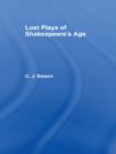 Lost Plays of Shakespeare S a Cb : Lost Plays Shakespeare - eBook