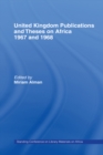 United Kingdom Publications and Theses on Africa 1967-68 : Standing Conference on Library Materials on Africa - eBook