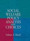 Social Welfare Policy Analysis and Choices - eBook