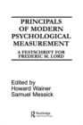 Principals of Modern Psychological Measurement : A Festschrift for Frederic M. Lord - eBook