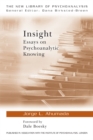 Insight : Essays on Psychoanalytic Knowing - Jorge L. Ahumada