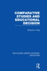 Comparative Studies and Educational Decision - eBook