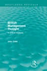 British Management Thought (Routledge Revivals) : A Critical Analysis - eBook