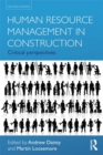 Human Resource Management in Construction : Critical Perspectives - eBook