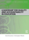 Leadership for Quality and Accountability in Education - eBook
