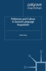 Politeness and Culture in Second Language Acquisition - eBook
