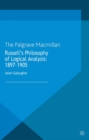 Russell's Philosophy of Logical Analysis, 1897-1905 - eBook