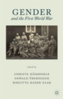 Gender and the First World War - Book