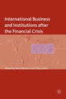 International Business and Institutions after the Financial Crisis - Book