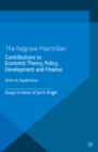 Contributions to Economic Theory, Policy, Development and Finance : Essays in Honor of Jan A. Kregel - eBook