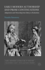 Early Modern Authorship and Prose Continuations : Adaptation and Ownership from Sidney to Richardson - eBook