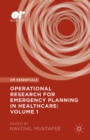 Operational Research for Emergency Planning in Healthcare: Volume 1 - eBook