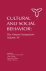 Culture and Social Behavior : The Ontario Symposium, Volume 10 - Book