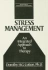 Stress Management : An Integrated Approach to Therapy - Book