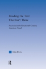 Reading the Text That Isn't There : Paranoia in the Nineteenth-Century Novel - Book
