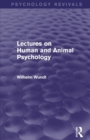 Lectures on Human and Animal Psychology (Psychology Revivals) - Book