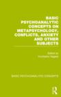 Basic Psychoanalytic Concepts - Book