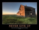 Never Give Up Poster - Book