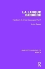 La Langue Berbere : Handbook of African Languages Part 1 - Book