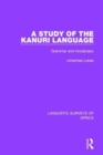 A Study of the Kanuri Language : Grammar and Vocabulary - Book