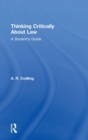 Thinking Critically About Law : A Student's Guide - Book