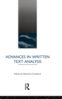 Advances in Written Text Analysis - Book