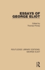 Essays of George Eliot - Book