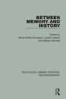 Between Memory and History - Book