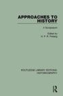 Approaches to History : A Symposium - Book
