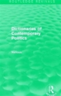 Dictionaries of Contemporary Politics - Book