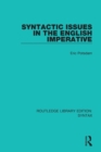 Syntactic Issues in the English Imperative - Book
