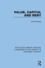 Value, Capital and Rent - Book