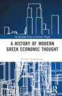 A History of Modern Greek Economic Thought - Book