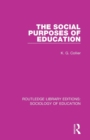 The Social Purposes of Education - Book