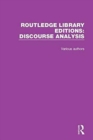 Routledge Library Editions: Discourse Analysis - Book