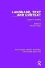 Language, Text and Context : Essays in stylistics - Book