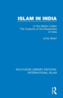 Islam in India : or the Qan?n-i-Islam The Customs of the Musalmans of India - Book