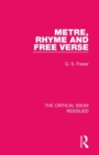 Metre, Rhyme and Free Verse - Book