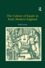 The Culture of Equity in Early Modern England - Book