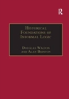 Historical Foundations of Informal Logic - Book