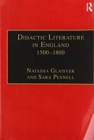 Didactic Literature in England 1500-1800 : Expertise Constructed - Book