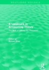 Routledge Revivals: A Landmark in Accounting Theory (1996) : The Work of Gabriel A.D. Preinreich - Book