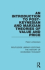An Introduction to Post-Keynesian and Marxian Theories of Value and Price - Book