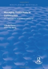 Managing Productivity in Construction : JIT Operations and Measurements - Book