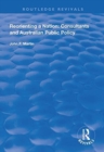Reorienting a Nation: Consultants and Australian Public Policy - Book