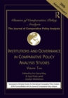 Institutions and Governance in Comparative Policy Analysis Studies : Volume Two - Book