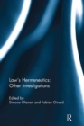 Law's Hermeneutics : Other Investigations - Book